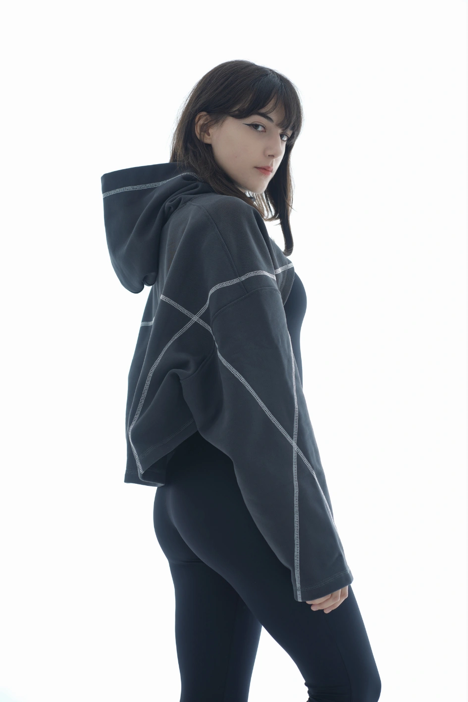 Оверсайз худі з вирізом 