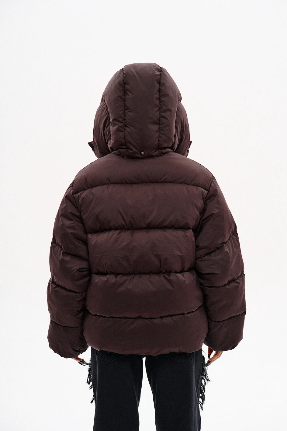 Зимовий водо-вітрозахисний пуховик оверсайз крою