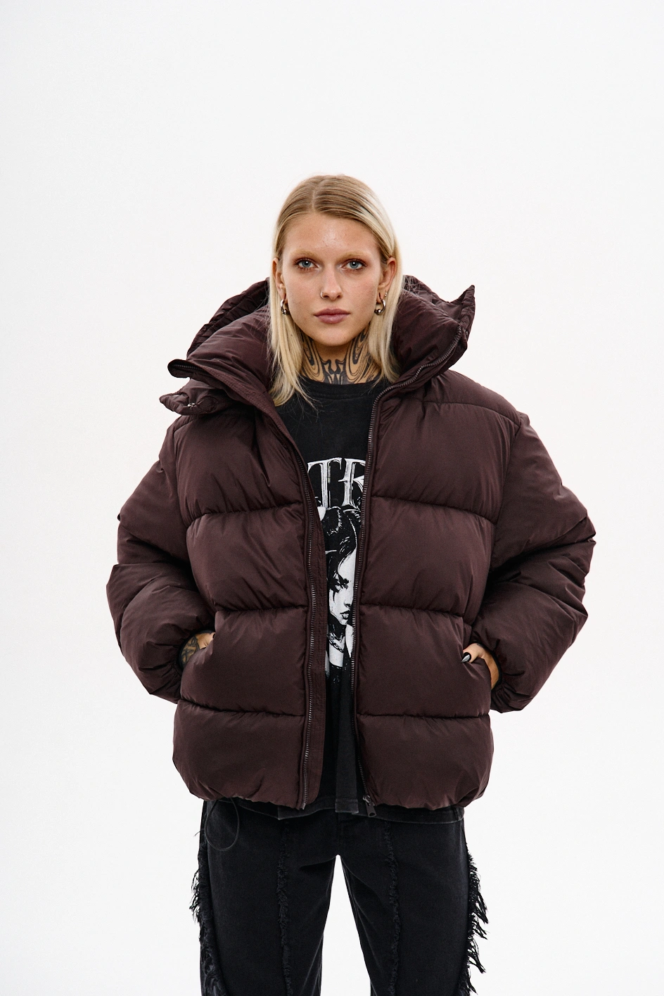 Зимовий водо-вітрозахисний пуховик оверсайз крою Зимовий водо-вітрозахисний пуховик оверсайз крою