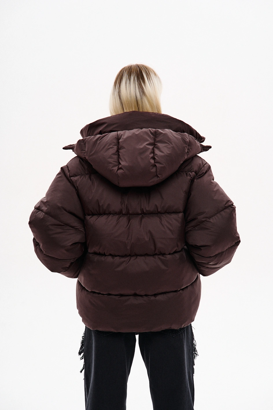 Зимовий водо-вітрозахисний пуховик оверсайз крою Зимовий водо-вітрозахисний пуховик оверсайз крою