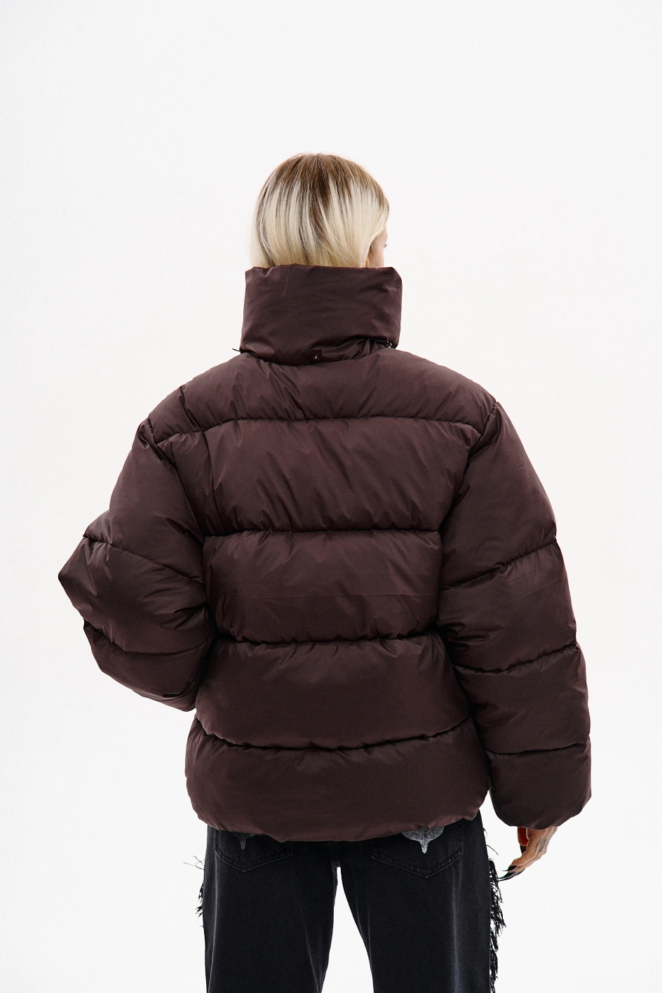 Зимовий водо-вітрозахисний пуховик оверсайз крою