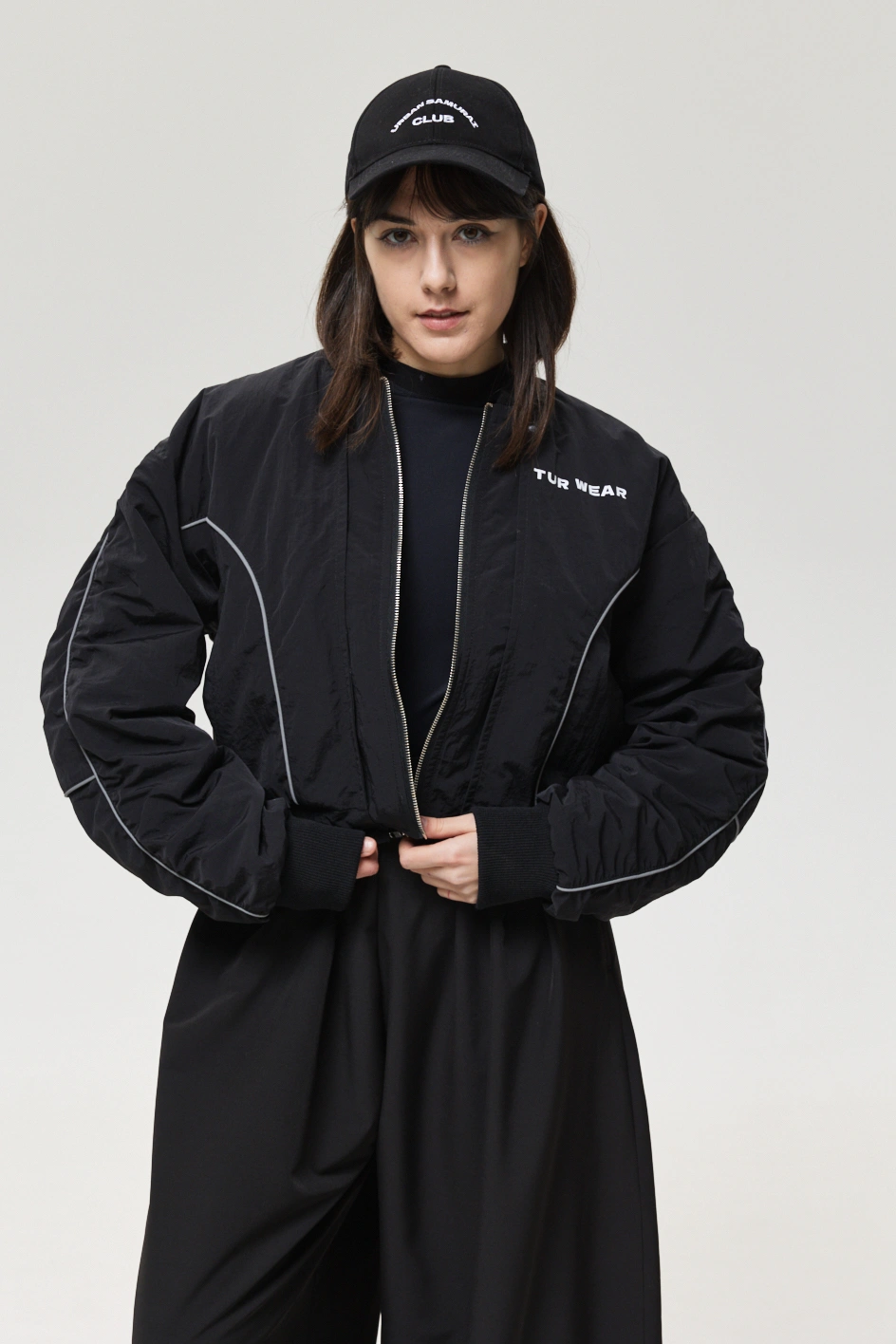 Куртка-бомбер з рефлективними кантами Куртка-бомбер з рефлективними кантами