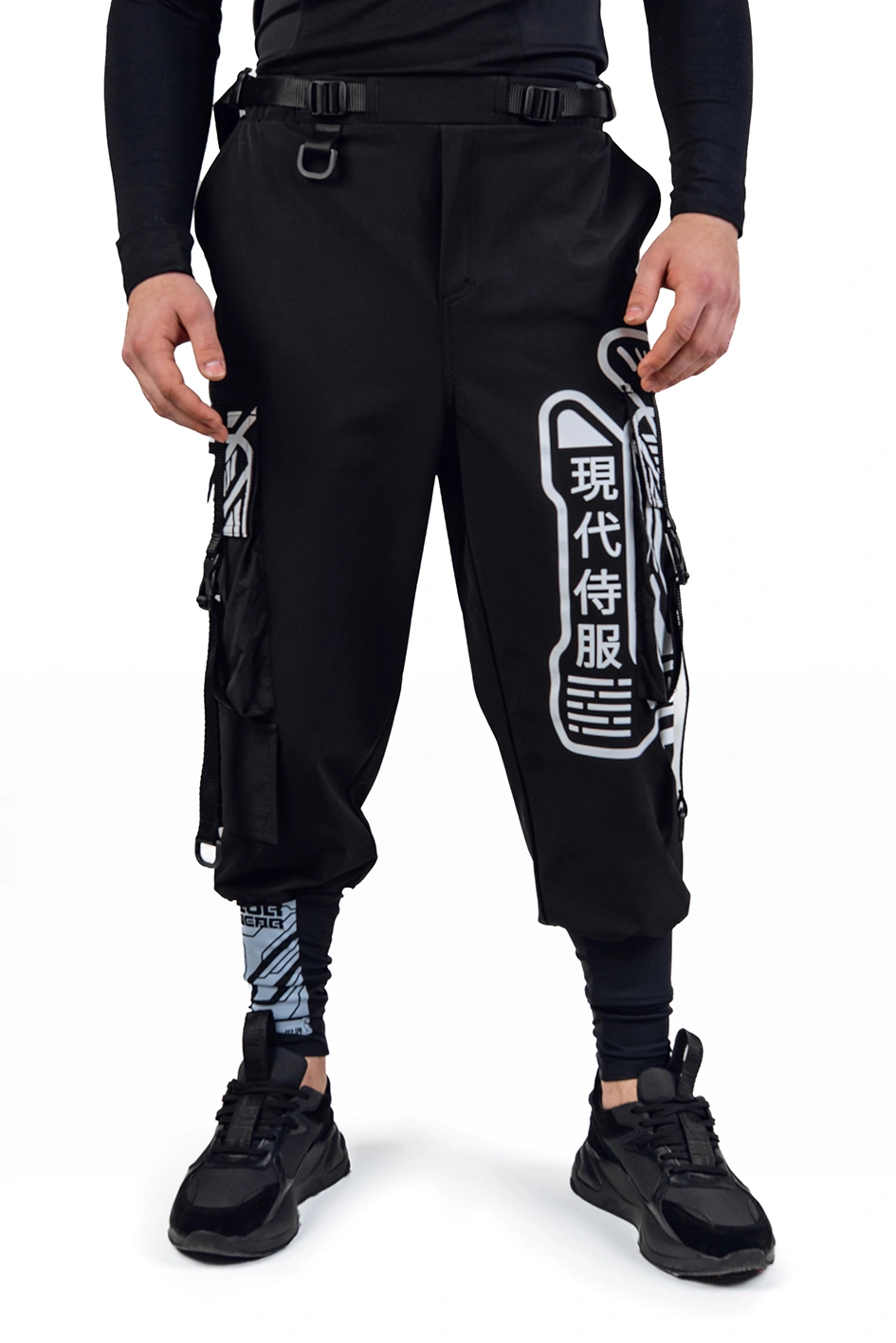 Карго штани з принтами 